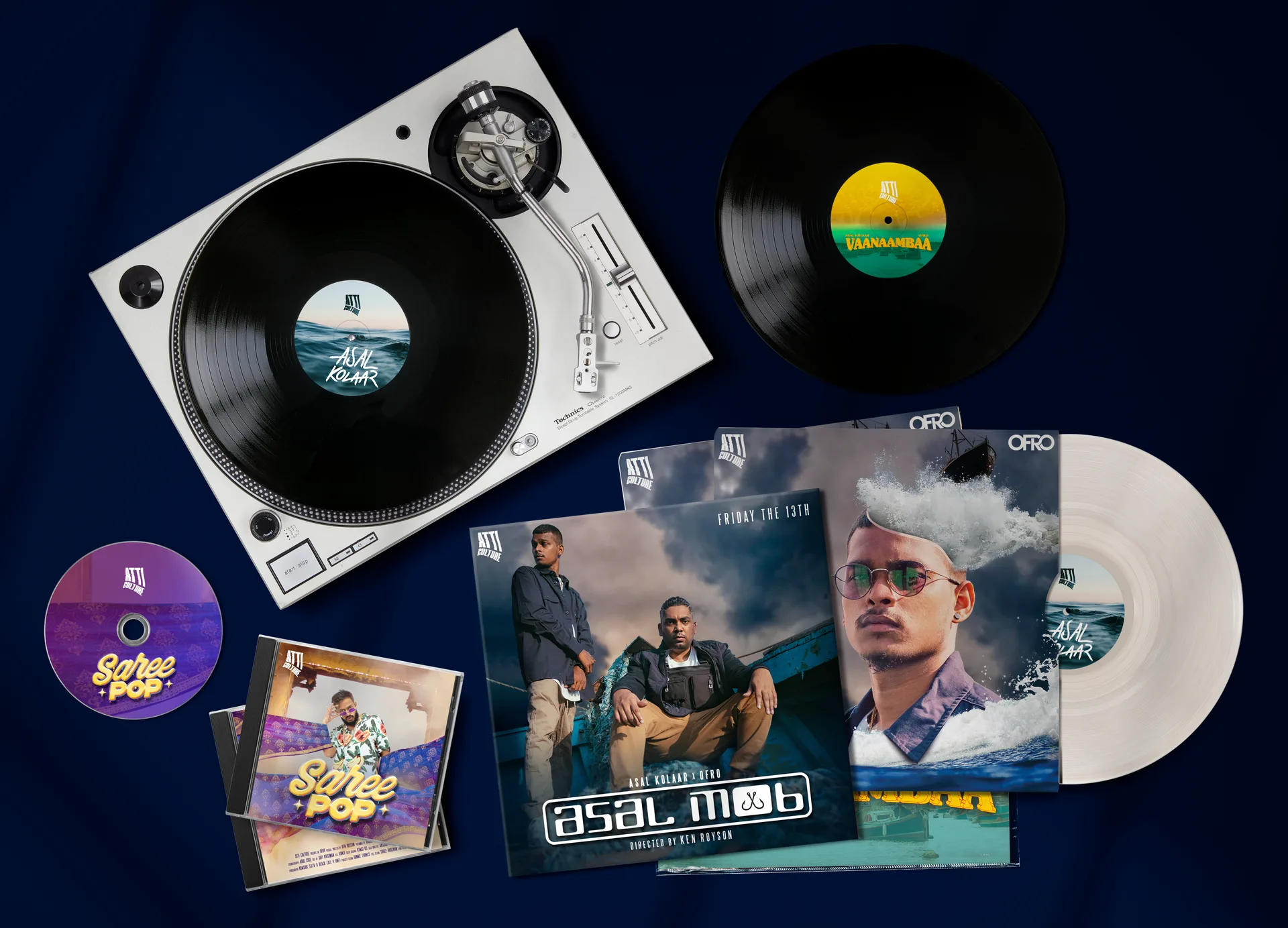 Atti Culture album covers spread — Vaanaambaa, Asal Mob and more
