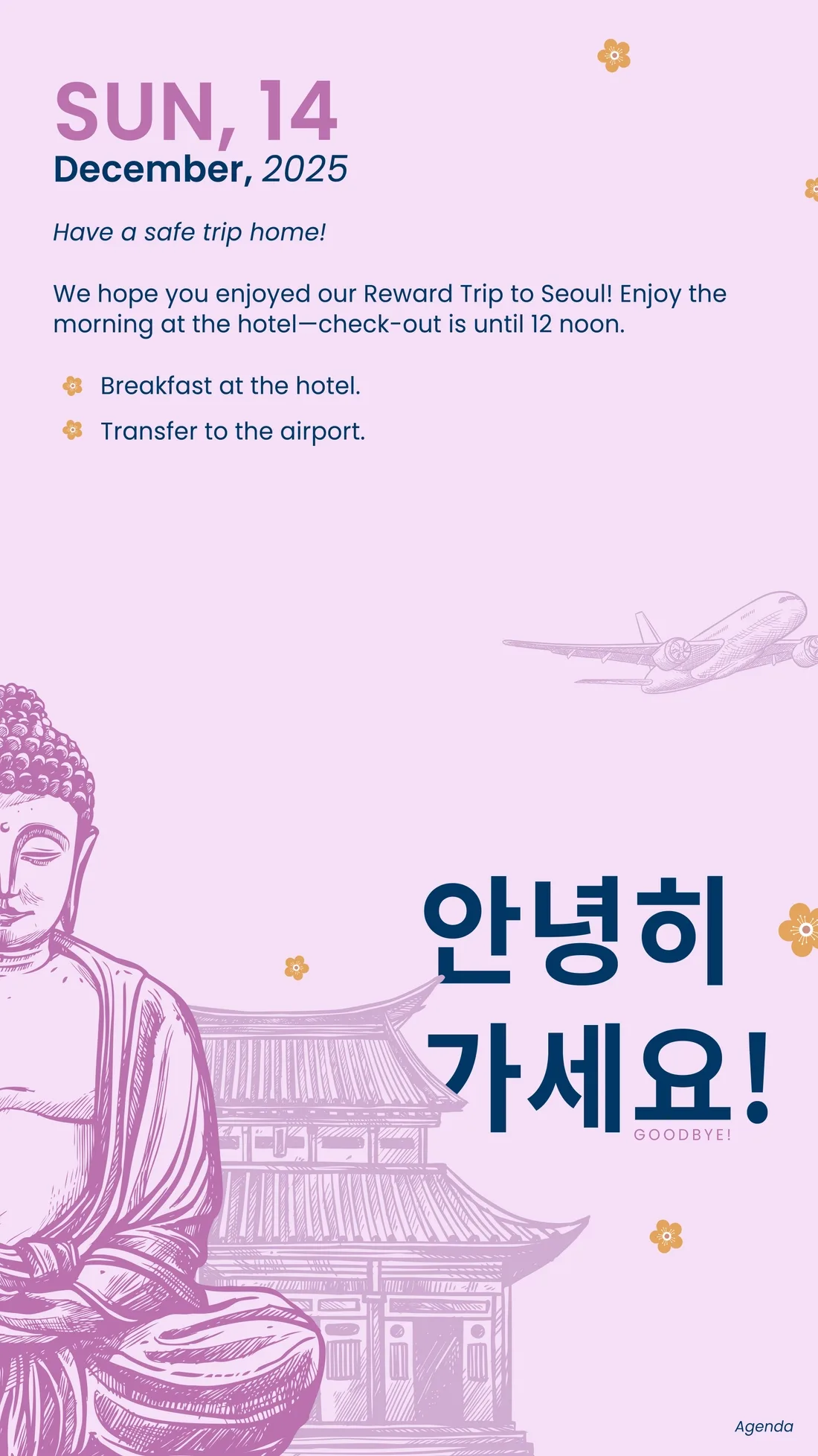 Korea Reward-Trip itinerary — EN / FR / AR